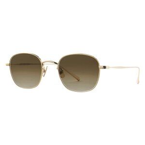 New GARRETT LEIGHT Cascade M Sun Gold Square 4068 G/PALG Sunglasses Women